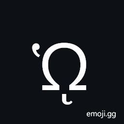 Greek Capital Letter Omega with Dasia and Prosgegrammeni Symbol