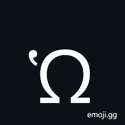 Greek Capital Letter Omega with Dasia Symbol