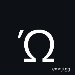 Greek Capital Letter Omega with Oxia Symbol