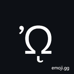 Greek Capital Letter Omega with Psili and Prosgegrammeni Symbol