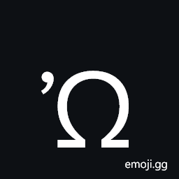 Greek Capital Letter Omega with Psili Symbol