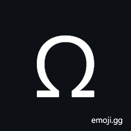 Greek Capital Letter Omega Symbol