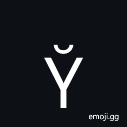 Greek Capital Letter Upsilon with Vrachy Symbol