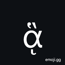 Greek Small Letter Alpha with Dasia and Varia and Ypogegrammeni Symbol