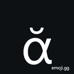 Greek Small Letter Alpha with Vrachy Symbol