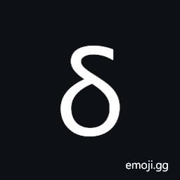 Greek Small Letter Delta Symbol