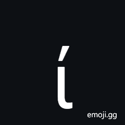 Greek Small Letter Iota with Oxia Symbol