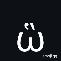 Greek Small Letter Omega with Dasia and Varia Symbol