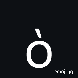 Greek Small Letter Omicron with Varia Symbol