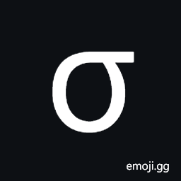 Greek Small Letter Sigma Symbol