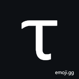 Greek Small Letter Tau Symbol