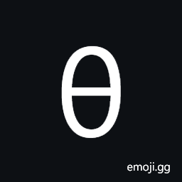 Greek Small Letter Theta Symbol