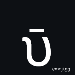 Greek Small Letter Upsilon with Macron Symbol