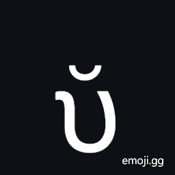 Greek Small Letter Upsilon with Vrachy Symbol