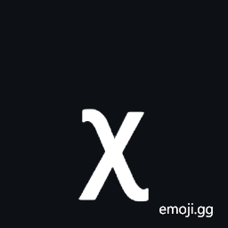 Greek Subscript Small Letter Chi Symbol