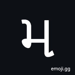 Gujarati Letter Ma Symbol
