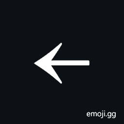 Halfwidth Leftwards Arrow Symbol