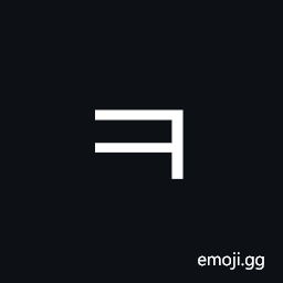 Hangul Letter Khieukh Symbol