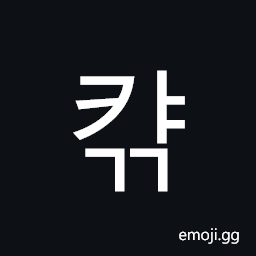 Hangul Syllable Kyagg Symbol