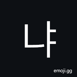 Hangul Syllable Nya Symbol