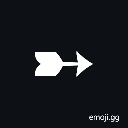 Heavy Black-Feathered Rightwards Arrow Symbol