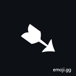 Heavy Black-Feathered South East Arrow Symbol