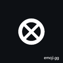 Heavy Circled Saltire Symbol