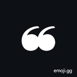 Heavy Double Turned Comma Quotation Mark Ornament Symbol