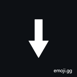Heavy Downwards Arrow with Equilateral Arrowhead Symbol