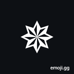 Heavy Eight Pointed Pinwheel Star Symbol