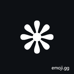 Heavy Eight Teardrop-Spoked Propeller Asterisk Symbol