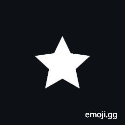 Heavy Five Pointed Black Star Symbol