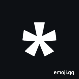 Heavy Five Spoked Asterisk Symbol