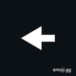 Heavy Leftwards Arrow with Large Equilateral Arrowhead Symbol