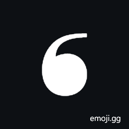 Heavy Single Turned Comma Quotation Mark Ornament Symbol