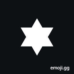 Heavy Six Pointed Black Star Symbol