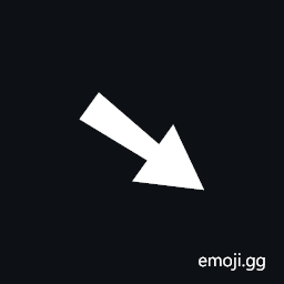 Heavy South East Arrow Symbol