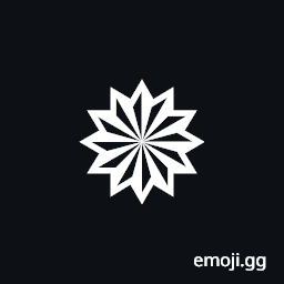 Heavy Twelve Pointed Pinwheel Star Symbol