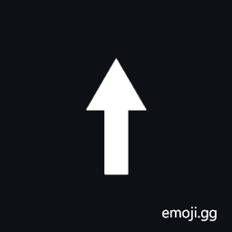 Heavy Upwards Arrow with Equilateral Arrowhead Symbol