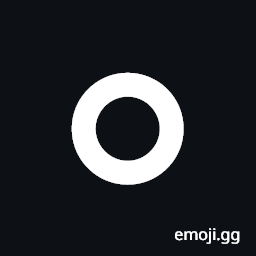 Heavy White Circle Symbol