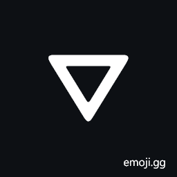 Heavy White Down-Pointing Triangle Symbol