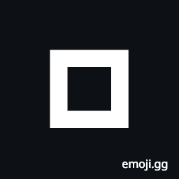 Heavy White Square Symbol