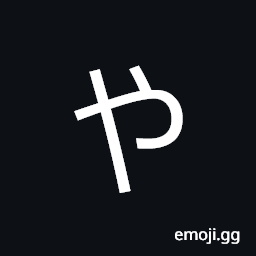 Hiragana Letter Ya Symbol