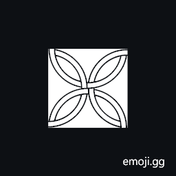 Hollow Quilt Square Ornament In Black Square Symbol