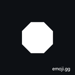 Horizontal Black Octagon Symbol