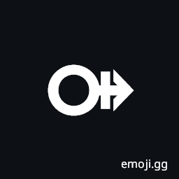 Horizontal Male with Stroke Sign Symbol