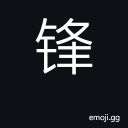 Ideograph point of spear, sharp point CJK Symbol