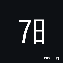 Ideographic Telegraph Symbol for Day Seven Symbol