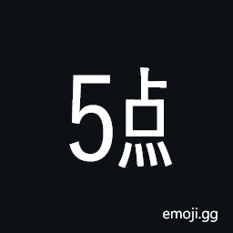 Ideographic Telegraph Symbol for Hour Five Symbol