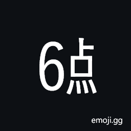 Ideographic Telegraph Symbol for Hour Six Symbol